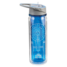 Load image into Gallery viewer, Star Trek: The Original Series 18 oz. Tritan Sport Water Bottle -  Back
