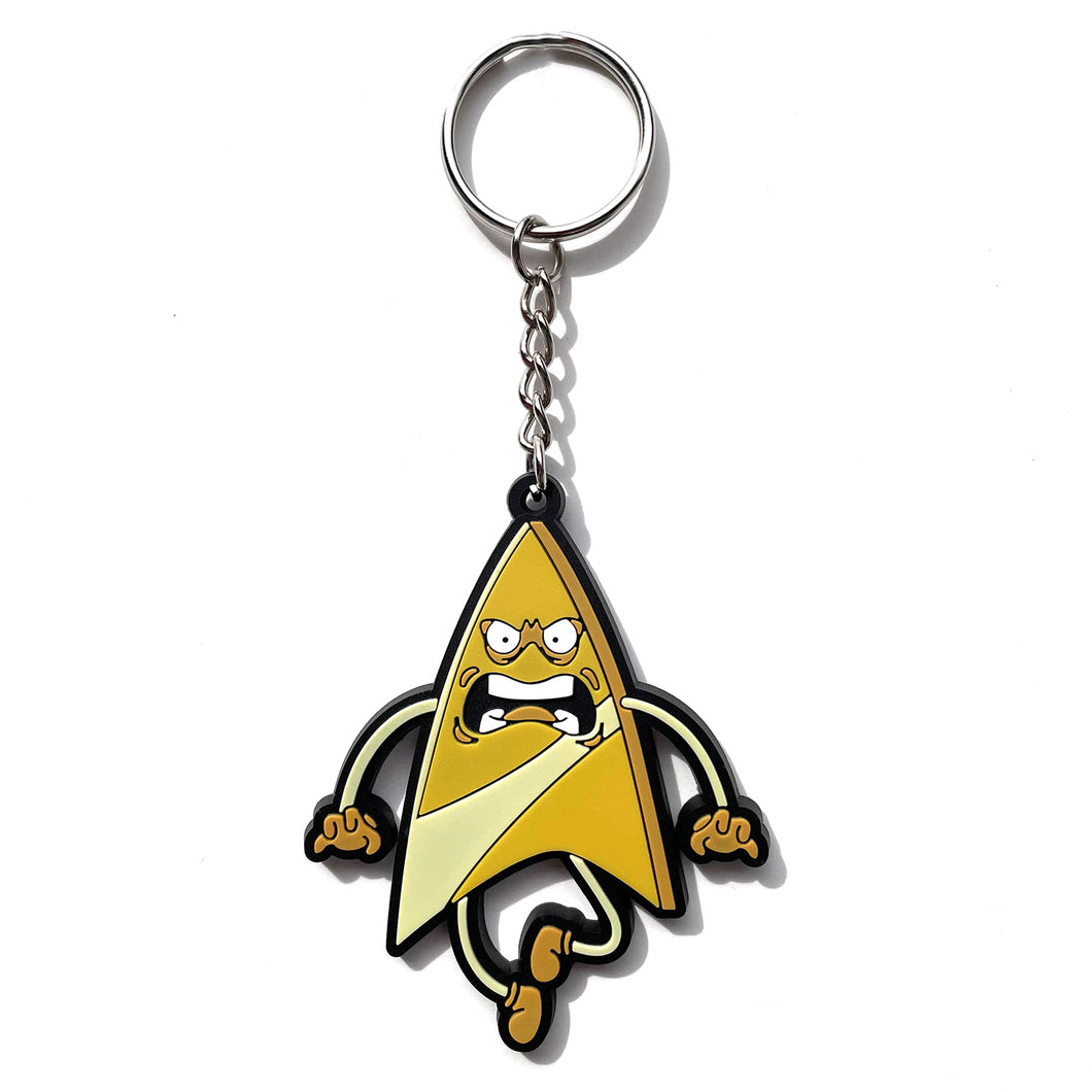 Star Trek Lower Decks Angry Badgey Keychain