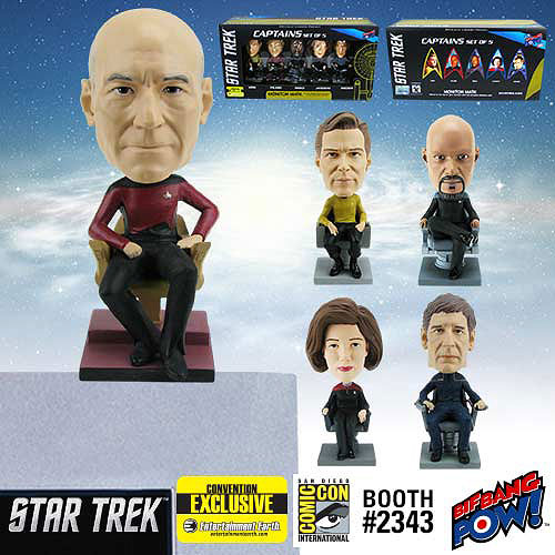 Star Trek Captains Bobble Head Set of 5