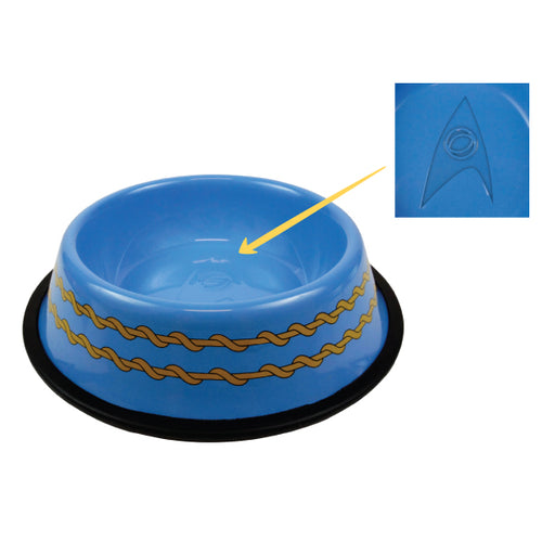 Star Trek The Original Series Blue Uniform Dog Bowl