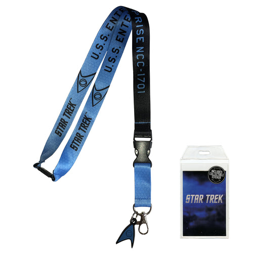 Star Trek Blue Lanyard with Charm