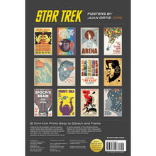 Load image into Gallery viewer, Star Trek 2019 Poster Calendar by Juan Ortiz - Back
