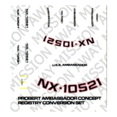 Probert Enterprise-C / Ambasador Conversion – Decal Set