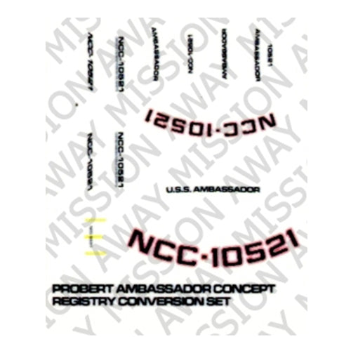 Probert Enterprise-C / Ambasador Conversion – Decal Set