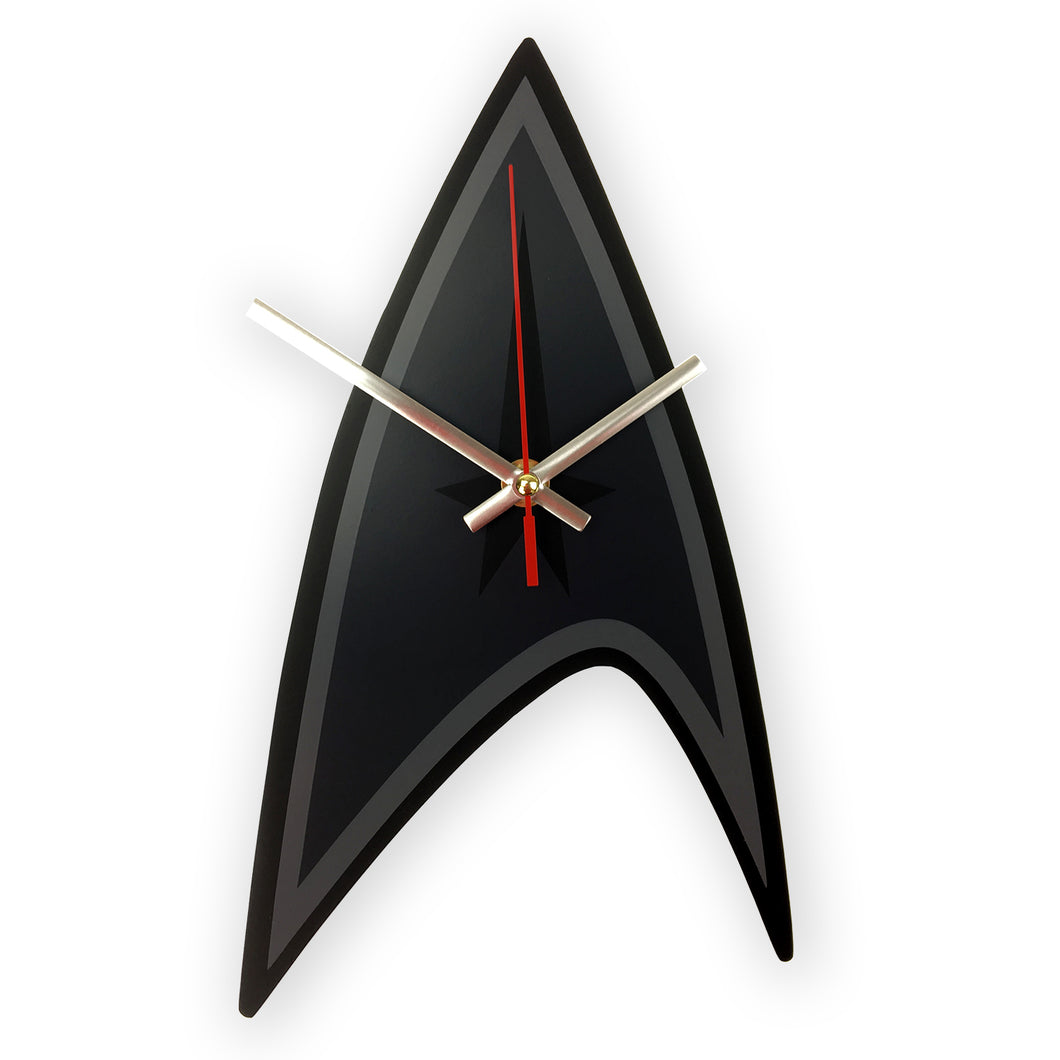 Star Trek Starfleet Command Molded Wall Clock - Front