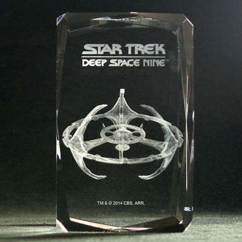 Star Trek Deep Space Nine Etched Crystal Art Cube - Small
