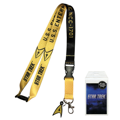 Star Trek Gold Lanyard with Charm