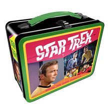 Load image into Gallery viewer, Retro Star Trek Lunch Box - Tin Tote
