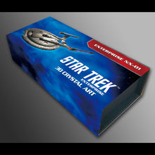 Load image into Gallery viewer, Star Trek NX-01 Etched Crystal Art Keychain
