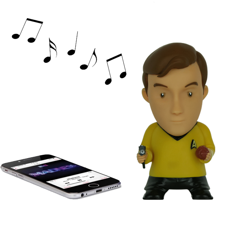 Captain Kirk Bluetooth® Figure Speaker with Sound Effects
