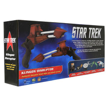 Load image into Gallery viewer, Star Trek Klingon Disruptor Gun Prop Replica - Box Back
