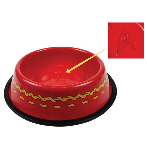 Star Trek The Original Series Red Uniform Dog Bowl