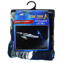 Load image into Gallery viewer, Star Trek Enterprise Glitter Fleece Blanket Throw 
