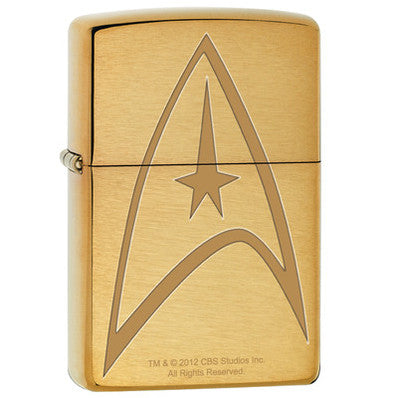 Star Trek Command Uniform Brushed Brass Zippo Lighter