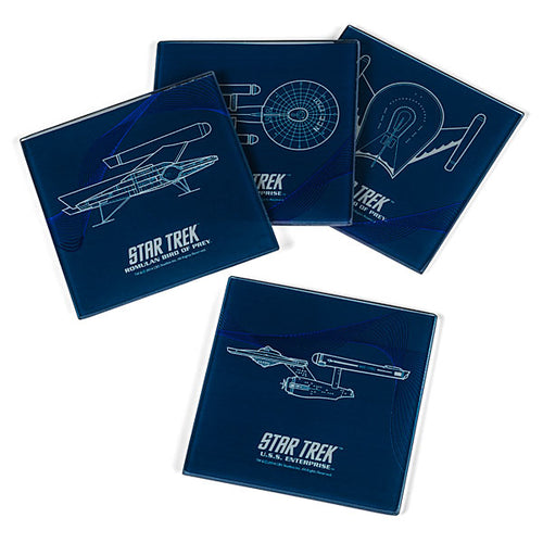 Star Trek Glass Coasters Set