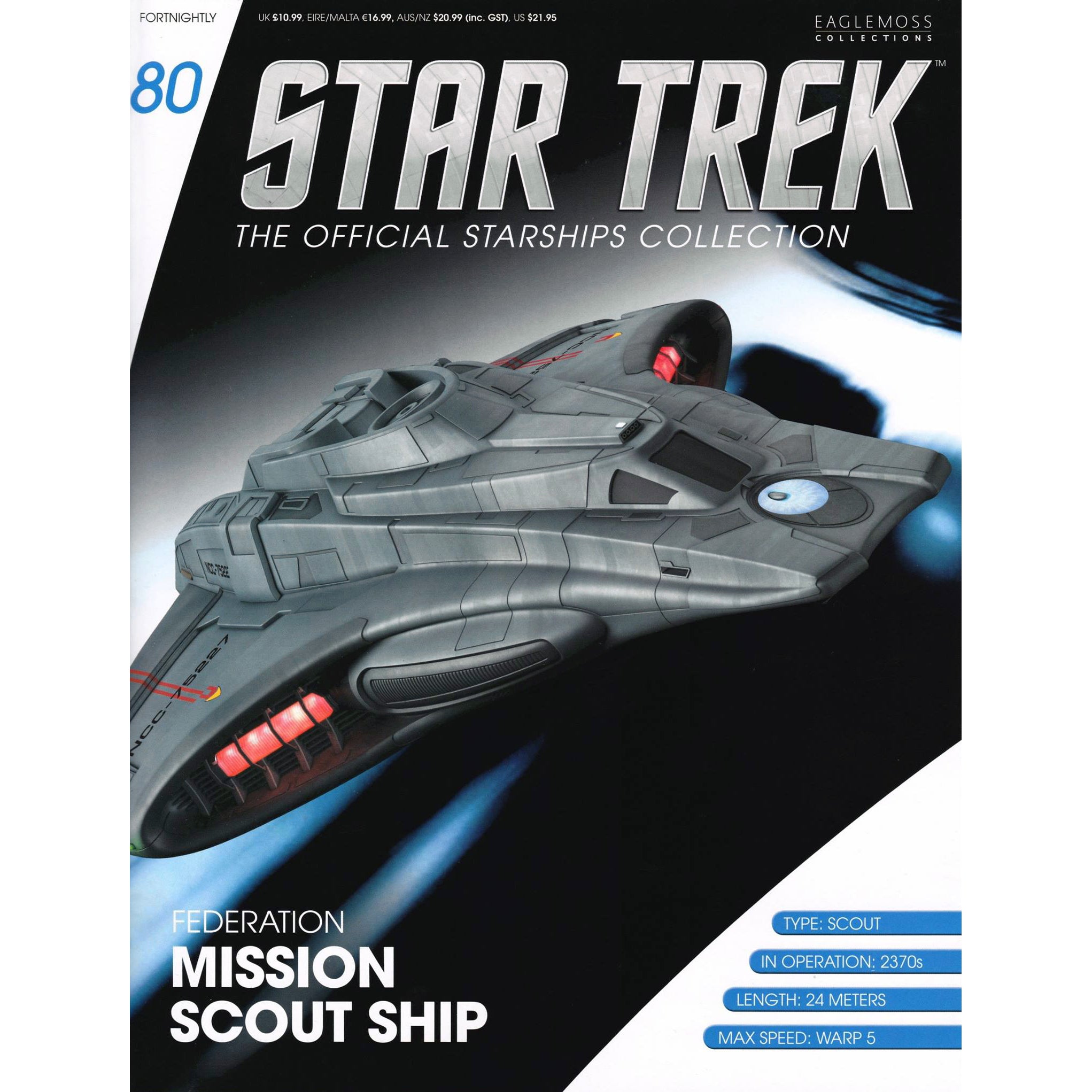 Eaglemoss Star Trek Smugglers Ship #105 - Die-Cast Metal Starship Collection With Magazine