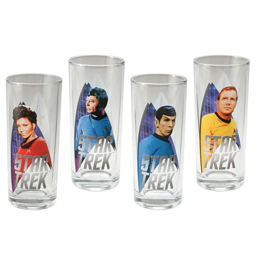 Star Trek 4 piece 10 oz. Glassware set
