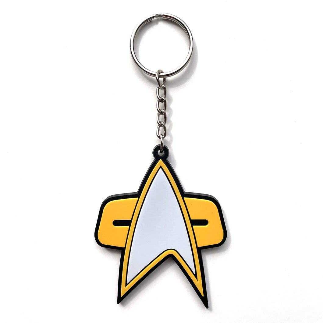 Star Trek DS9 / Voyager Comm Badge Keychain